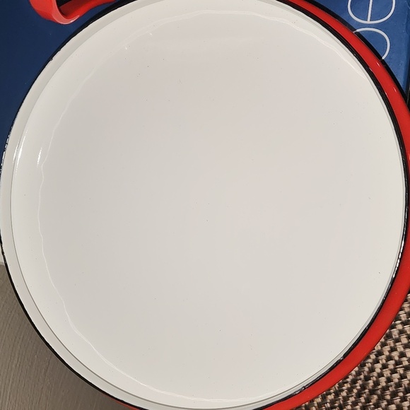 Dansk Red Kobenstyle Chili Red Enamel Pot W/ Trivet Lid NIB Lenox 2 Qt Vintage - Picture 4 of 14